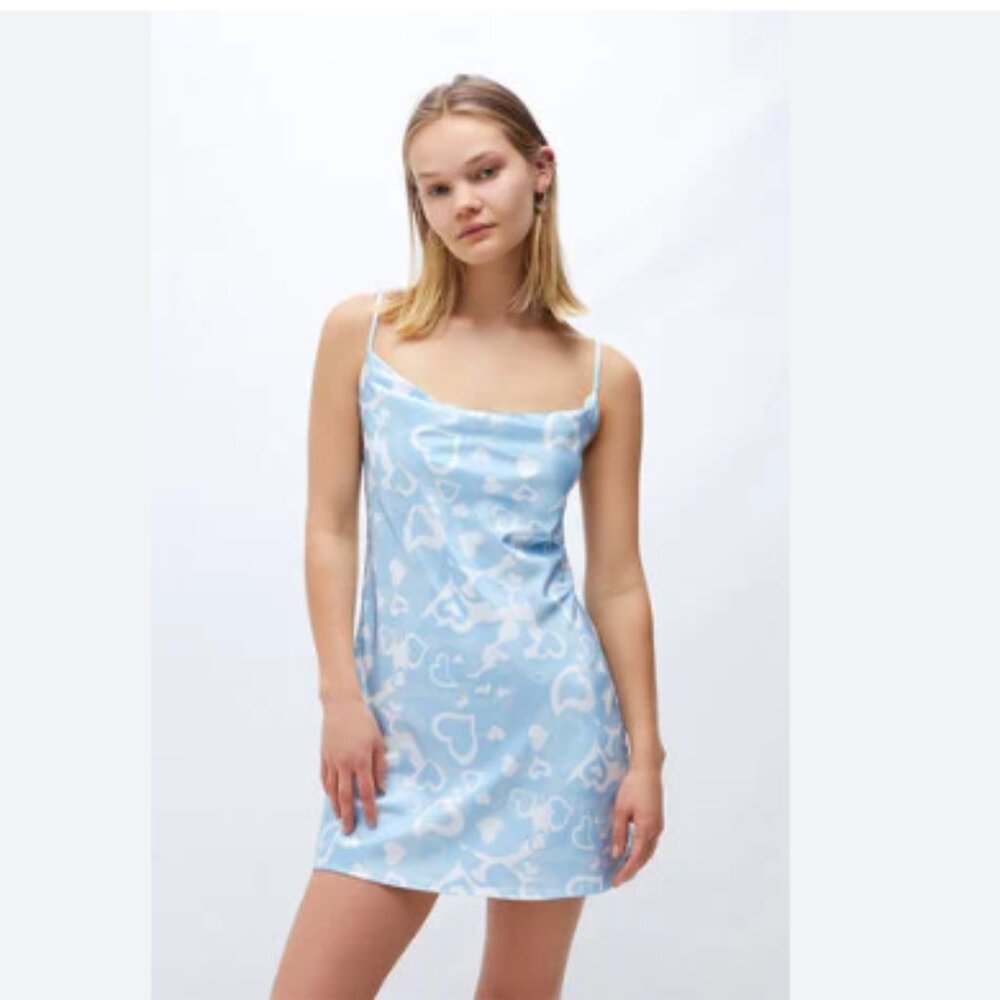 Pacsun LA Hearts Printed Cowl Neck Mini Dress S